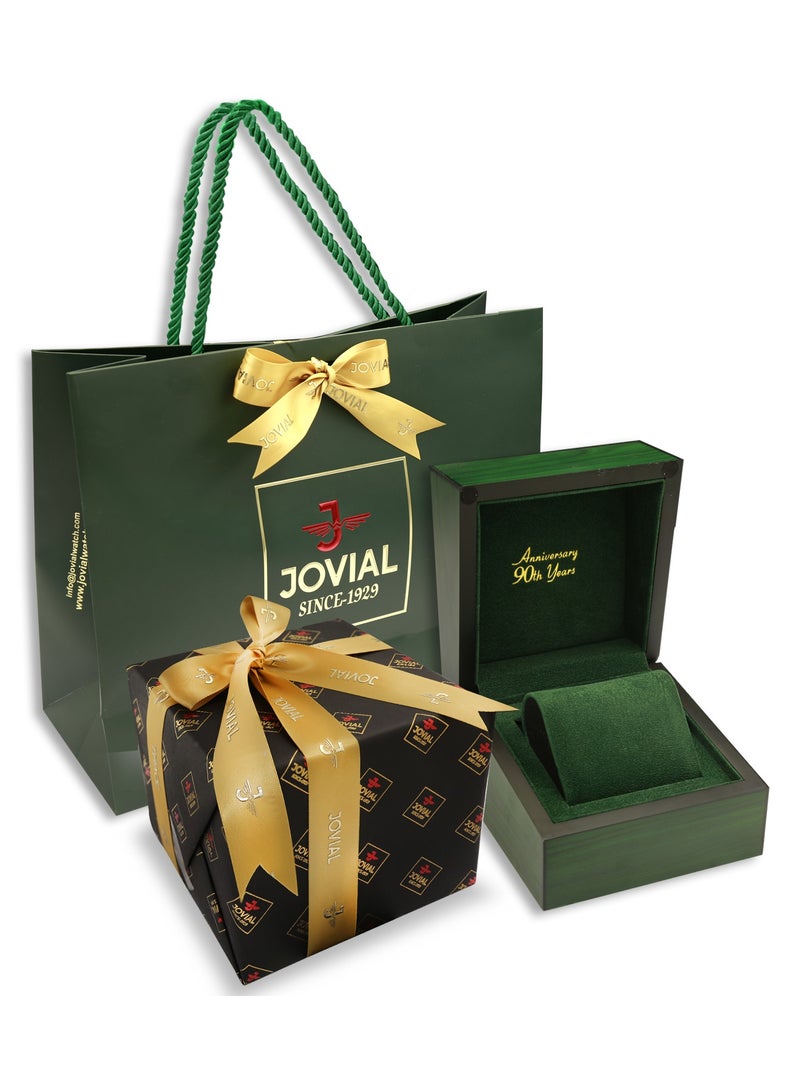 JOVIAL 5051LAMQ02E  Women's Fashion Watch, Quartz, Metal Band Watch, 26mm, Grey - Image 4