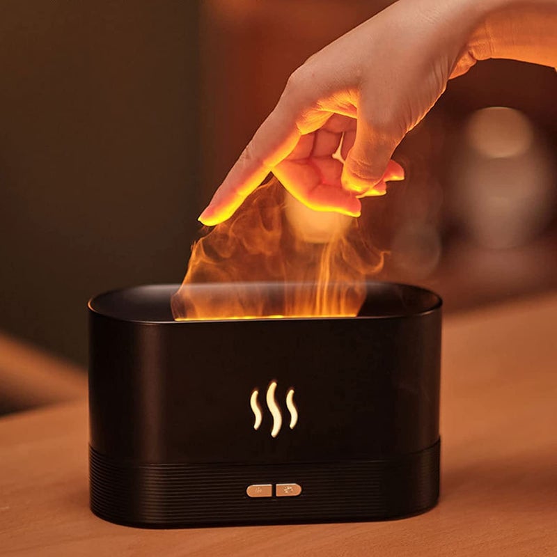 FIRAWER Humidifier for Home Flame DiffuserAtmosphere Light Humidifier Portable Noiseless Aroma Aromatherapy Machine Essential Oil Diffuser for Home Office - Image 1