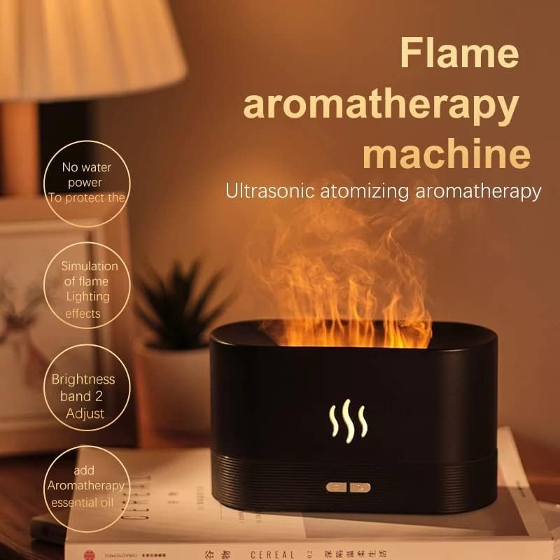FIRAWER Humidifier for Home Flame DiffuserAtmosphere Light Humidifier Portable Noiseless Aroma Aromatherapy Machine Essential Oil Diffuser for Home Office - Image 2