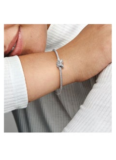 Pandora Violet Pandora Moments Butterfly Clasp Snake Chain Bracelet  - Image 3