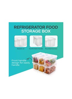 Kitchen Organizer Containers & Food Storage Box With Lids,  For Refrigerator,  Fridge Organizer & Food Storage Boxes With Handles Freezer Safe (Set of 2 Organizers With Lid And 6 Removable Bins) - pzsku/ZAE064ABA8E4F6B007869Z/45/_/1691572037/7dfa7ced-5b0a-4210-9def-677c14376cd8