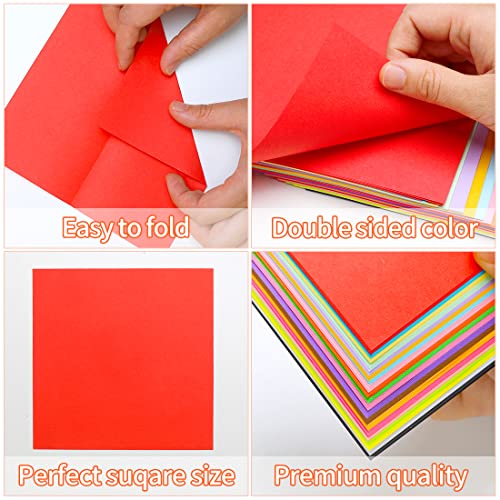 IOOLEEM Origami Paper, 200 Sheets, 20 Colors, 6 Inch Square, Double Sided Colored paper. - Image 4