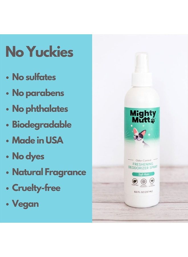 Mighty Mutt Natural Deodorizing Dog Spray | Odor Control and Freshening | Dog Spray for Smelly Dogs | Hypoallergenic, Calming and Moisturizing | 8oz - Image 3