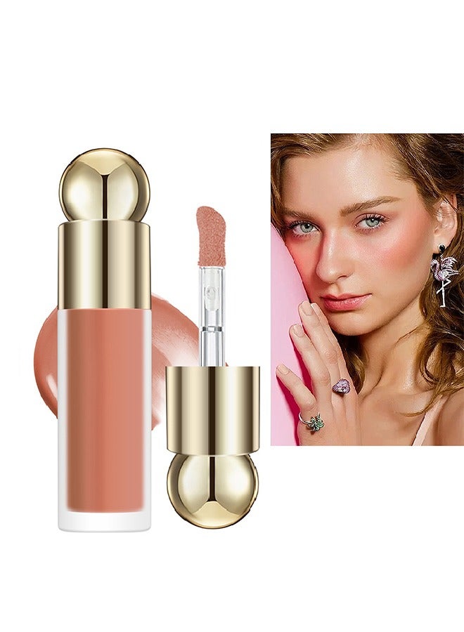 چولي ستار أحمر الخدود السائل المخملي ، سائل كريم 3 في 1 ، أحمر الخدود وأحمر الشفاه وظلال العيون ، ترطيب وحساس احتفاظ مكياج طويل الأمد (03 # خوخ) - Image 1