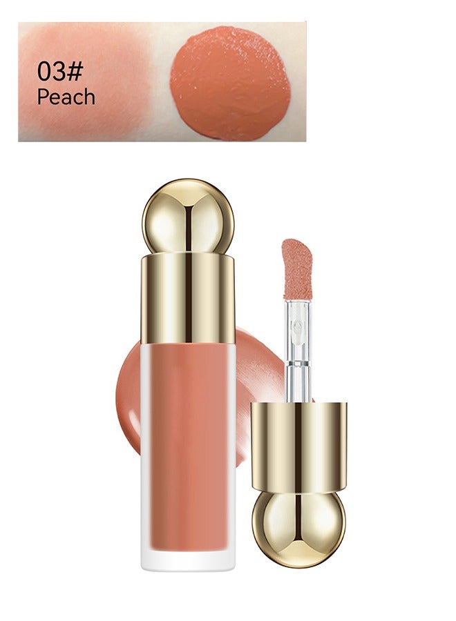 چولي ستار أحمر الخدود السائل المخملي ، سائل كريم 3 في 1 ، أحمر الخدود وأحمر الشفاه وظلال العيون ، ترطيب وحساس احتفاظ مكياج طويل الأمد (03 # خوخ) - Image 2