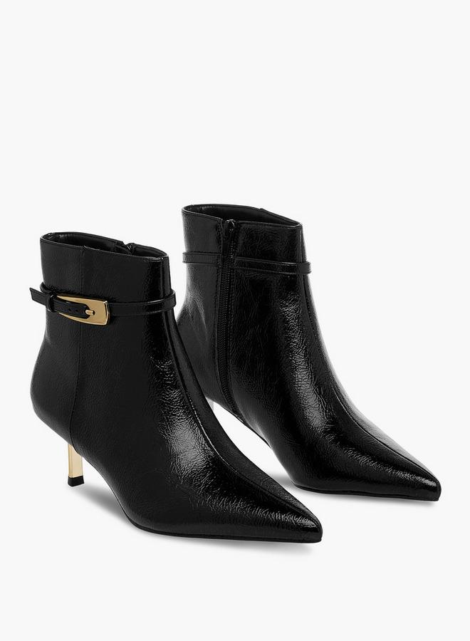 سيليست بوت نسائي بكعب مزين بإبزيم - Image 2