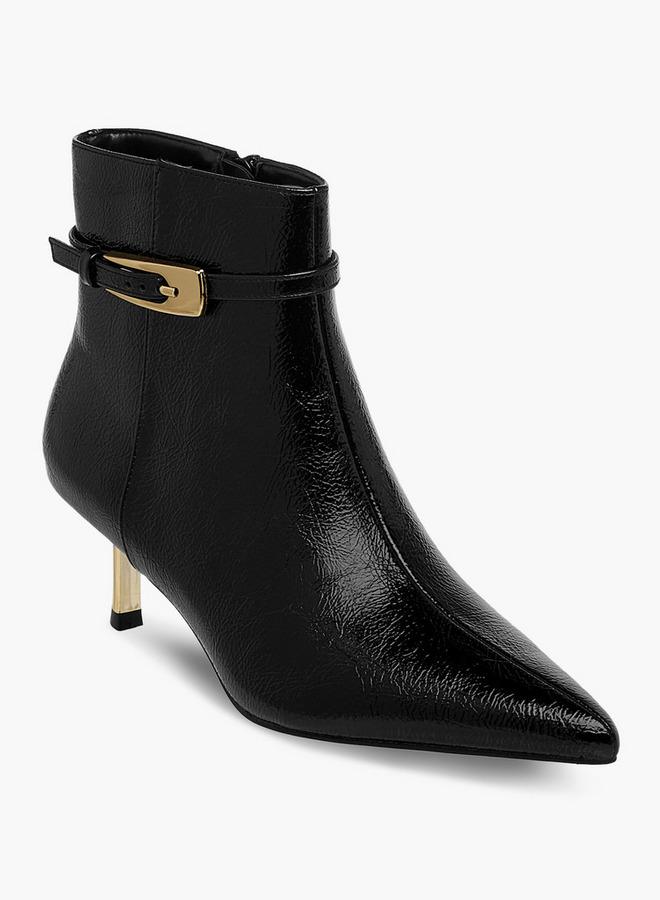 سيليست بوت نسائي بكعب مزين بإبزيم - Image 1