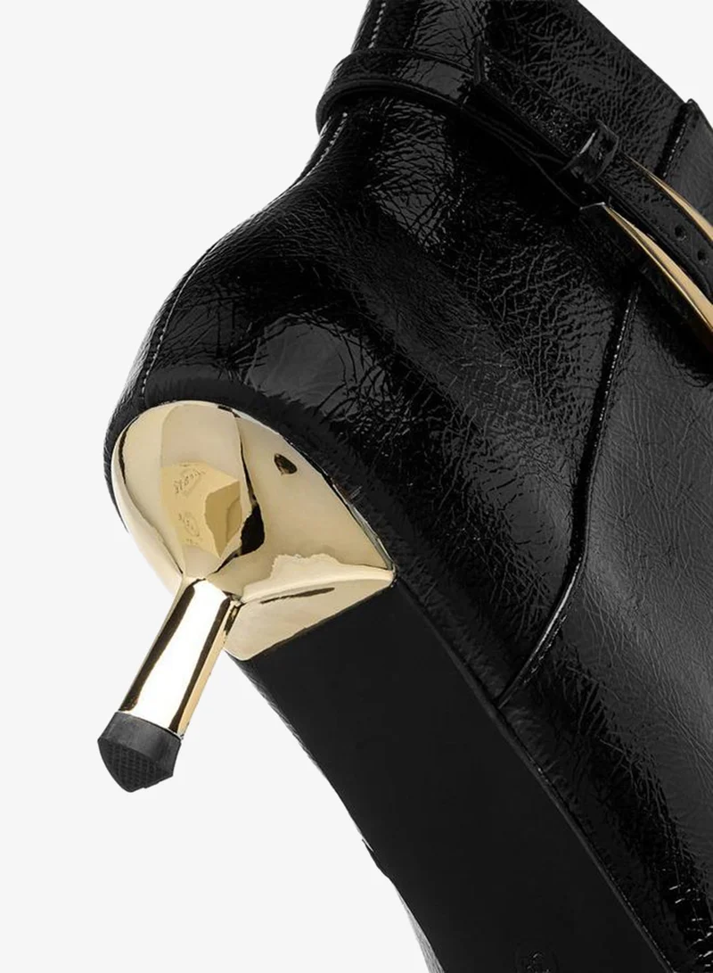 Celeste Black Women Buckle Detail Ankle Boots for Women | Best Price UAE
