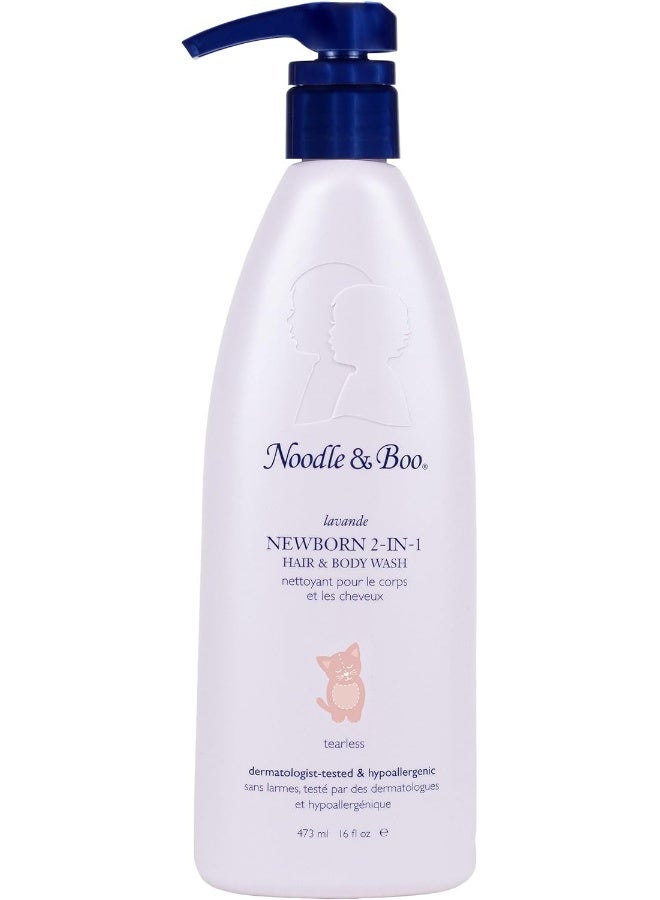 Noodle & Boo Noodle & Boo Lavender Newborn and Baby 2-in-1 Hair & Body Wash, 16 fl. oz. - Image 1