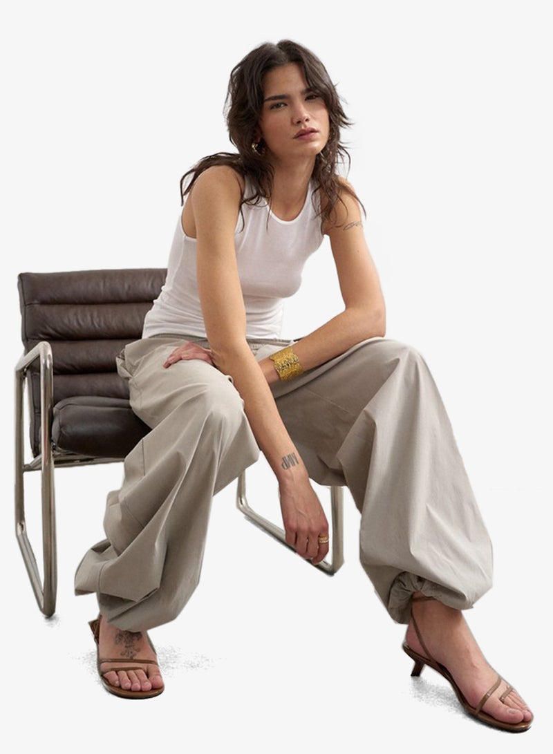 TOPSHOP Balia Balloon Fit Trousers - Image 5