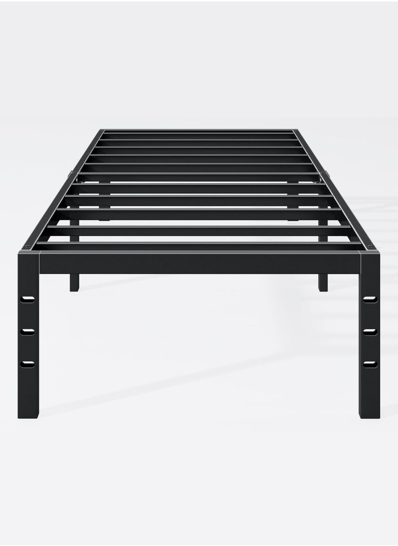 Yanara 90x190cm Metal Platform Single Bed Frame with Storage Space Under Bed, 35cm Height, Heavy Duty Steel Slat Support, Easy Assembly, No Box Spring Needed  - Image 1