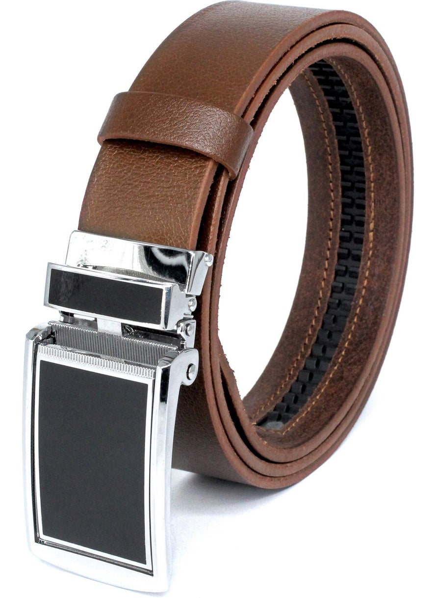 Automatic Buckle Non-Hole Buffalo Leather Classic Men's Belt 3.5cm Hazelnut - pzsku/ZAE069C073D99C57E17C9Z/45/_/1725793122/c3cce28b-b25a-4cee-904a-b98a08c48dcd