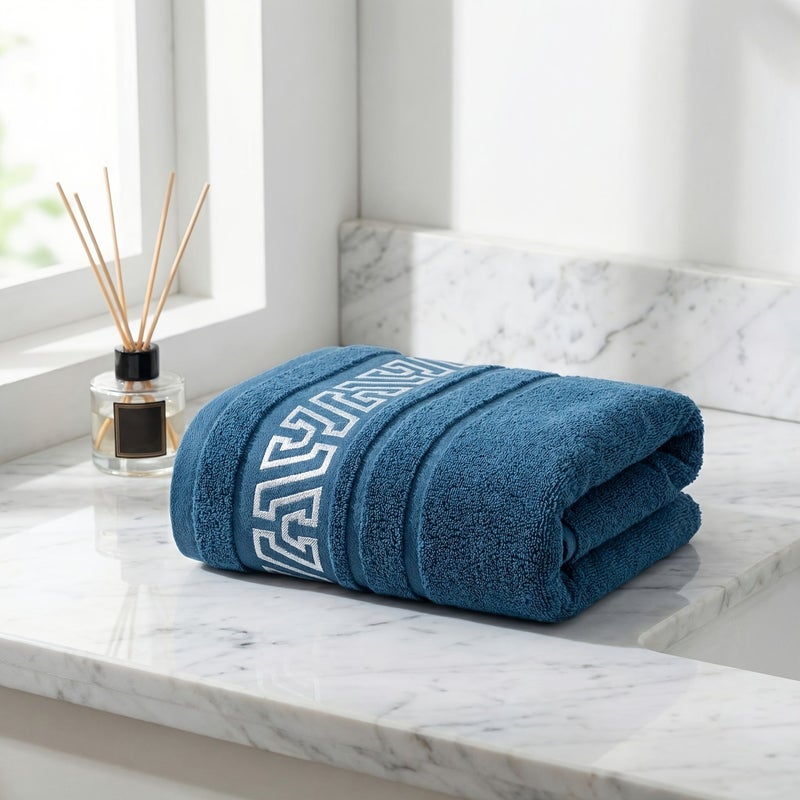 Dark Gray Quick Dry Thick Soft Towel for Bathroom Gym Spa After Shower - Image 2
