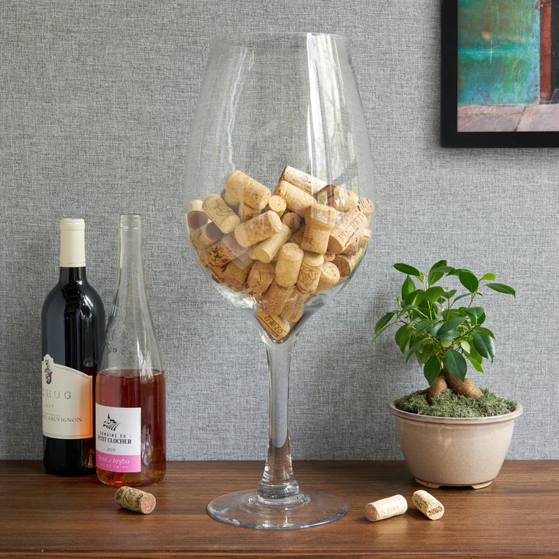 True Bordeaux Giant Wine Glass Holds 1.5 Gallons or 200 Wine Corks, Huge Glass Cups, Kitchen Decor, Home Decor, Kitchen Glassware, Set of 1 - Image 5