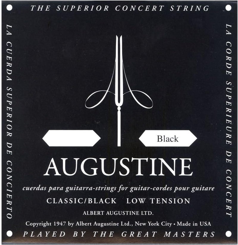 Nylon Classical Guitar String, High "E" Single, Light Gauge (AUGBLK-1E)