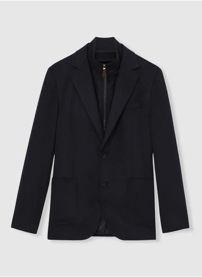 REISS Sb 2B Notch Gilet Insert Blazer