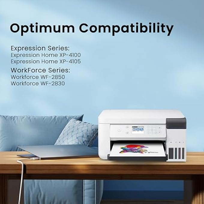 REMANUFACTURED INK CARTRIDGE REPLACEMENT FOR EPSON 212XL INK CARTRIDGES 212 XL T212XL FOR EPSON EXPRESSION HOME XP-4100 XP-4105 WORKFORCE WF-2830 WF-2850 PRINTER (BLACK, CYAN, MAGENTA, YELLOW, 4 PACK) - Image 2