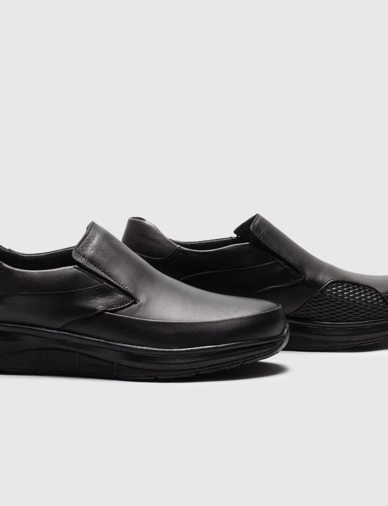كاباني Genuine Leather Black Men's Casual Shoes