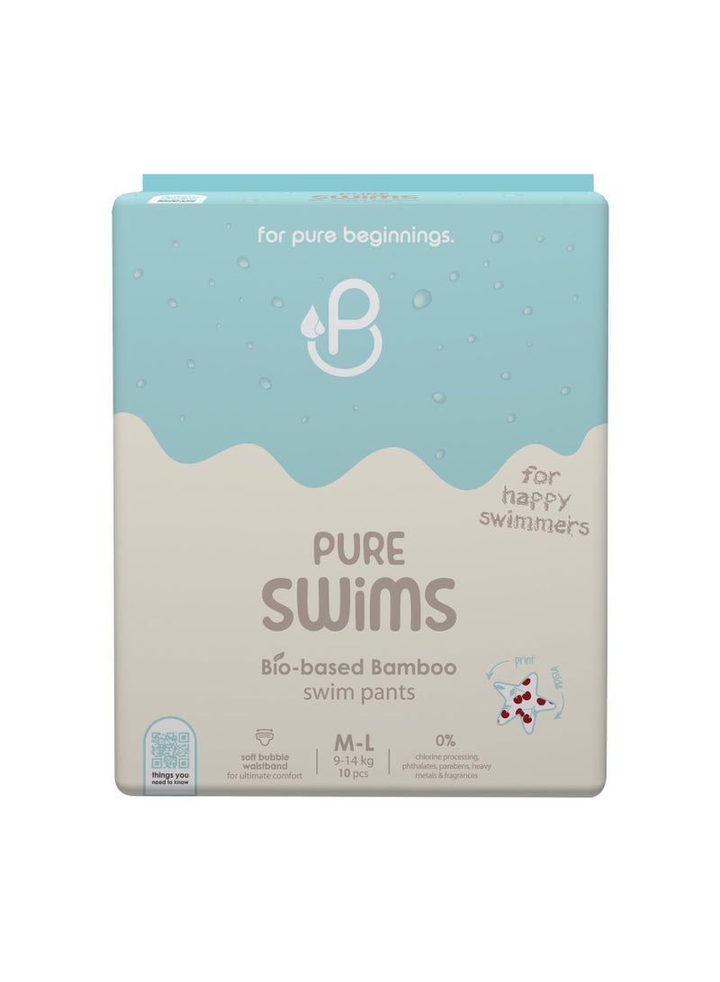 PureBorn Swim Pants Medium/Large Size 9-14Kg - Image 1