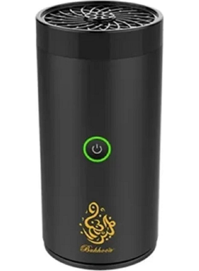 ACHAS Electric USB Rechargeable Incense Burner Black 14x6x6cm - Image 1