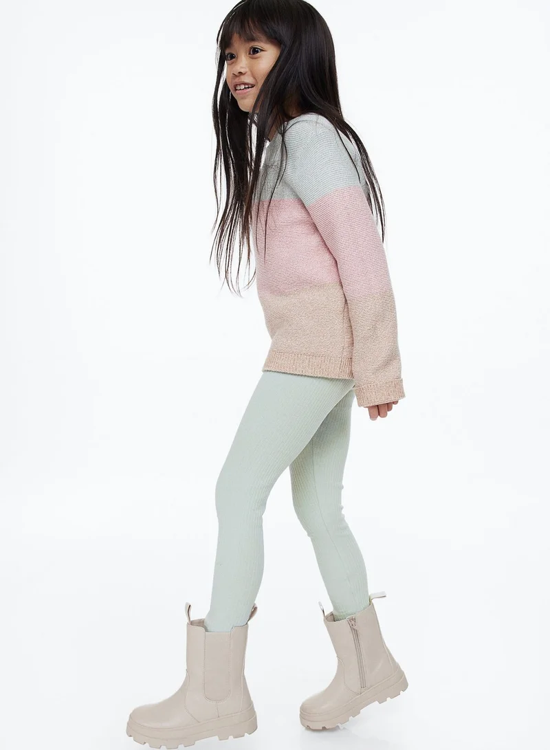H&M Kids 2 Pack Essential Ribbed Leggings