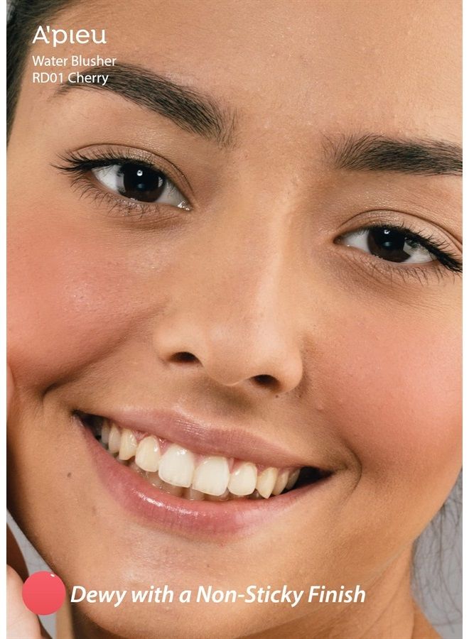 A'Pieu JUICY-PANG WATER BLUSHER (RD01 - Popping Cherry) - Korean Liquid Blush For Cheeks K Beauty Makeup - Image 2