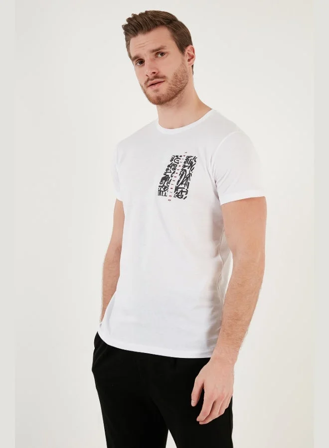 Buratti Crew Neck Cotton Slim Fit T Shirt Men's T SHIRT 541QUINT