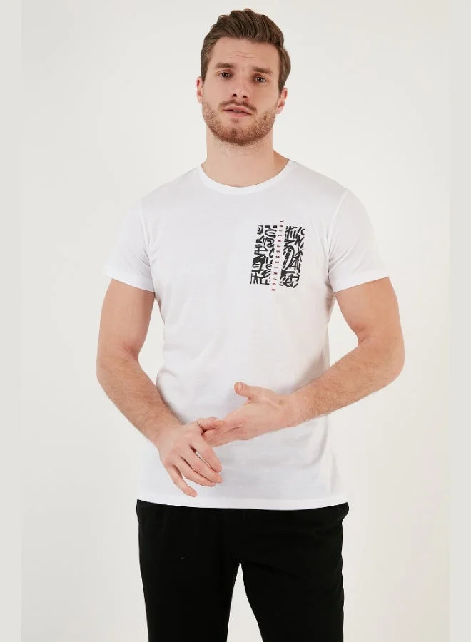 Buratti  Buratti Crew Neck Cotton Slim Fit T Shirt Men's T SHIRT 541QUINT for Men | Best Price UAE