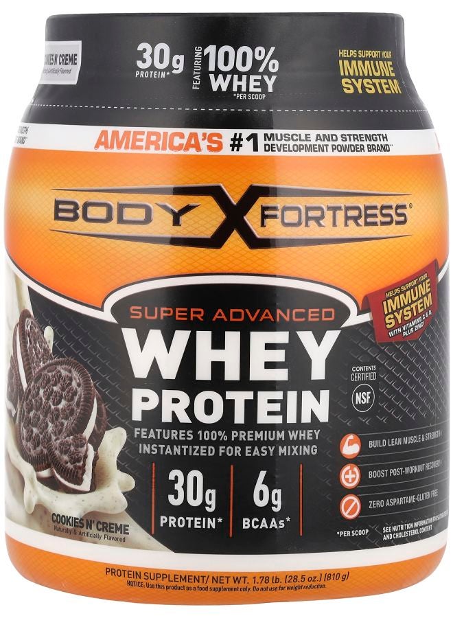 Body Fortress Super Advanced Whey Protein Cookies N' Creme  1.78 lb (810 g)