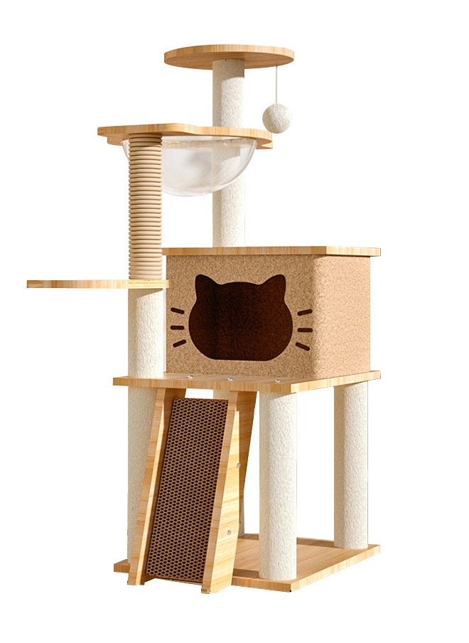 KLNAMAEAAN Cat Tree Tower Scratching Post Scratcher Cats Condo House Bed Furniture  - Image 1