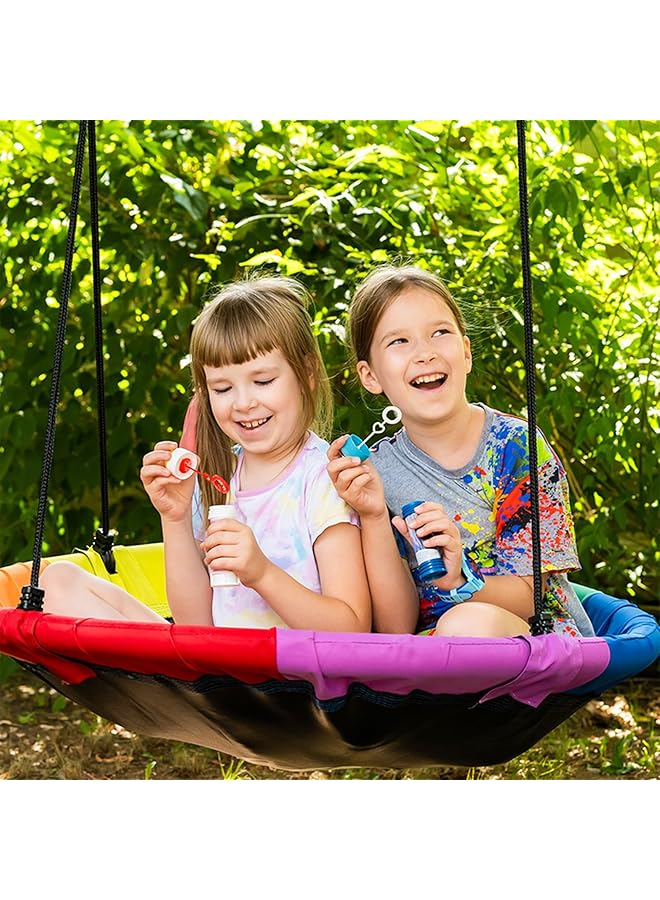 Sumkyle Saucer Tree Swing Adults Round Flying Swing Set With Adjustable Strap Waterproof Oxford Cloth Swing For Kids Circle Toy Gifts Playground - Image 5