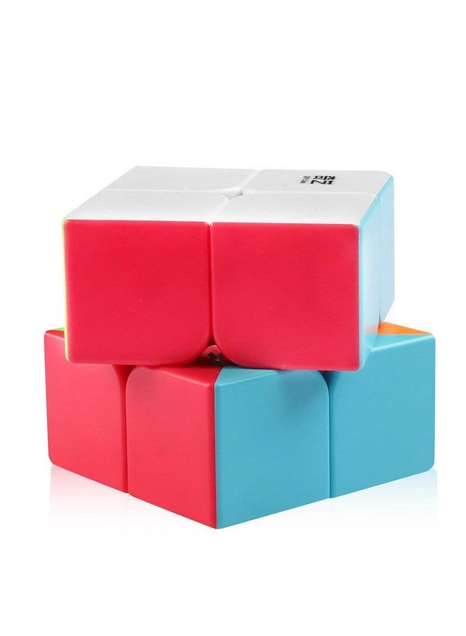 D ETERNAL Moyu Mofang Jiaoshic Cube 2X2 High Speed Stickerless Magic 2 2 Cube,Multicolor, Kids and Professionals - Image 4