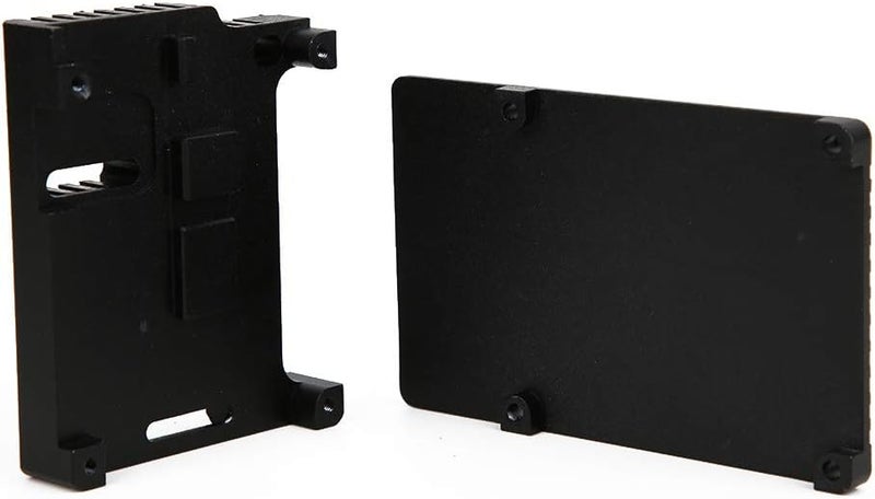 Black Aluminum Alloy Case for 4 Model B, Ultra Thin Design, Standard Size, 2 Pack - Fast Heat Dissipation, Open WiFi - Friendly, Durable Lightweight Construction - Image 2
