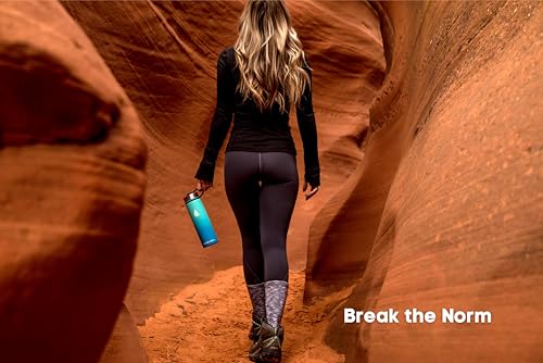 HYDRO CELL Stainless Steel Insulated Water Bottle with Straw - For Cold & Hot Drinks - Metal Vacuum Flask with Screw Cap and Modern Leakproof Sport Thermos for Adults (Teal/Blue 24oz) - Image 5