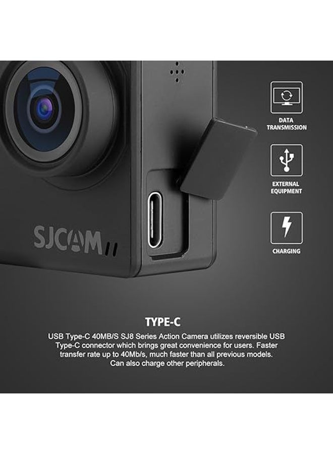 SJCAM Renewed - SJ8 Pro 12 MP 4K 60fps 2.33" 30M Waterproof IPS Touch Screen - BLACK - Image 3