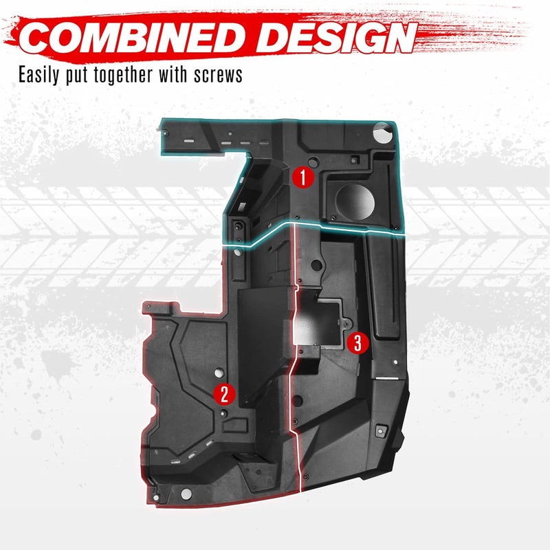 A & UTV PRO Right Side Rear Box Section for 2014-2023 Polaris RZR XP 1000/4 1000/Turbo - Black - Image 5