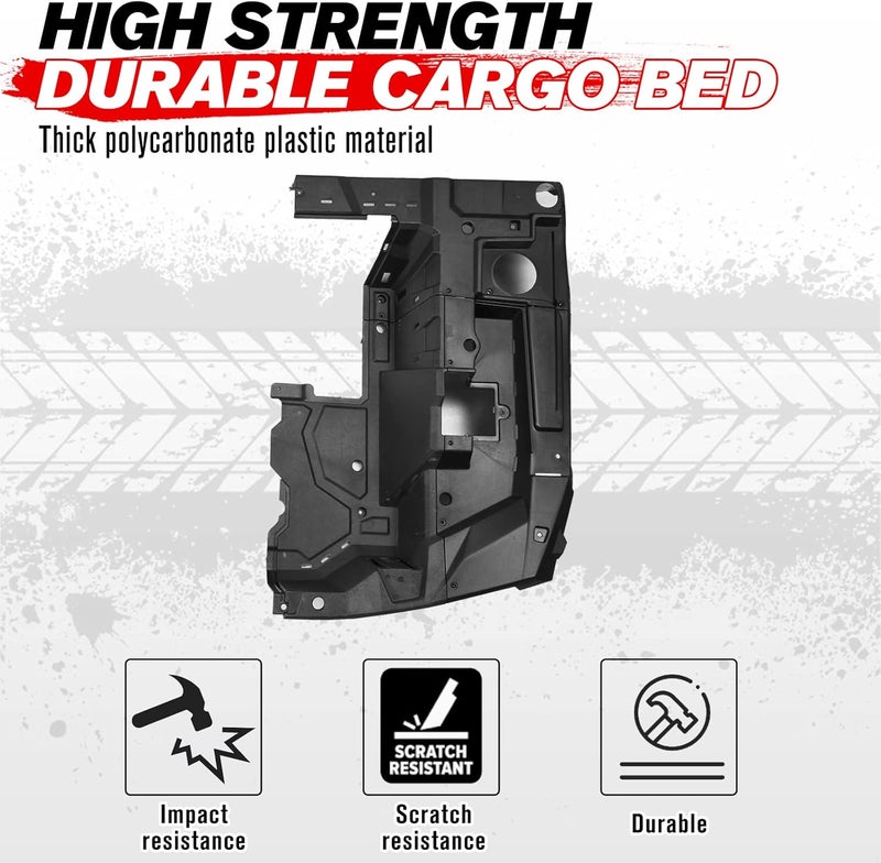 A & UTV PRO Right Side Rear Box Section for 2014-2023 Polaris RZR XP 1000/4 1000/Turbo - Black - Image 3