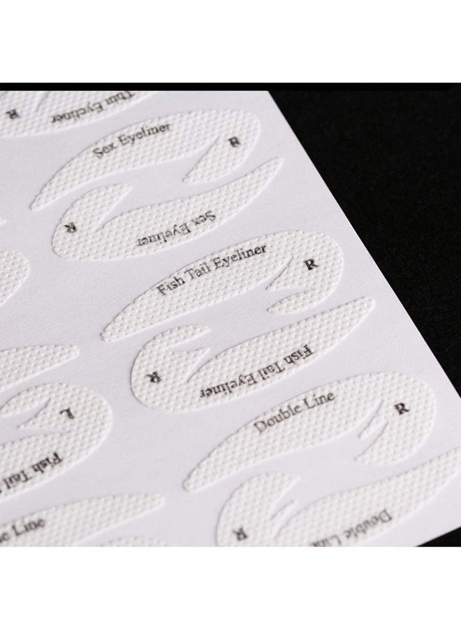 S.A.V.I 32 Styles 4 Sheets Eye Makeup Quick Eyeliner Eyeshadow Stencil Stickies For Women  - Image 4
