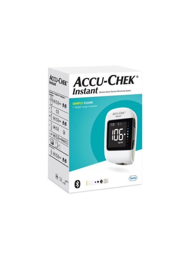 أكوا تشيك أنستانت جهاز أكيو-تشيك لمراقبة سكر الدم الفوري + 50 شريط اختبار - عبوة ترويجية - Image 2