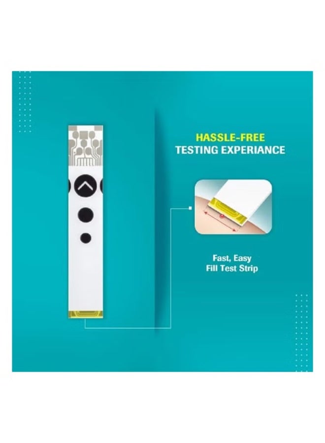 أكوا تشيك أنستانت جهاز أكيو-تشيك لمراقبة سكر الدم الفوري + 50 شريط اختبار - عبوة ترويجية - Image 4