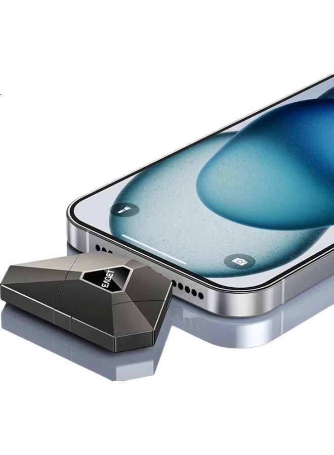 EAGET Eaget 256Gb Lightning Usb3.0 Type-C, Apple Android Phone Usb Drive Three-In, I90 Official Mfi Certified, Compatible With Iphone, Computer, Ipad - Image 3