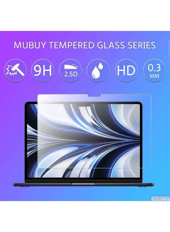Tempered Glass Screen Protector Compatible with MacBook Neo 13-inch 2026 (Model A3404) Screen Protector [9H Hardness] [No bubbles] [Anti-Fingerprint] - Image 3