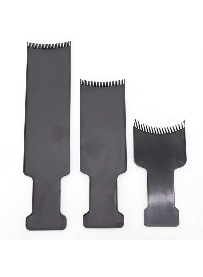 BTWTRY 6pcs Balayage Board and Brush Kit, 3pcs Balayage Highlighting Board with Teeth and 3pcs Hair Coloring Brush Flat Top Comb Board for Hair Coloring Dyeing DIY Hairdressing Tint Tool (6pcs) - Image 2