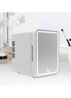 Generic Mini Cosmetics Fridge 4L with LED Mirror – Quiet Beauty Skincare Refrigerator, Portable Cooler for Makeup, Serums, and Face Masks, Compact Mini Fridge with Adjustable Shelves for Vanity or Travel  - Image 2