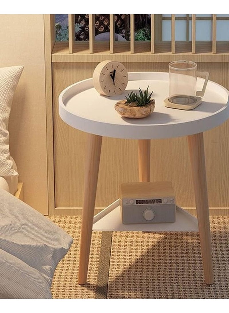 DubaiGallery Night Stand Bedside Table Double Design Coffee Table Heightened Sidewall Bedroom Furniture Triangular Structure Side Table The New - Image 1