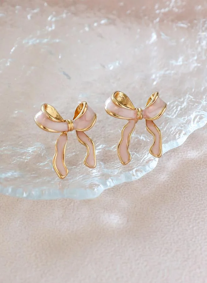Take Two Take Two Bow Decor Earrings