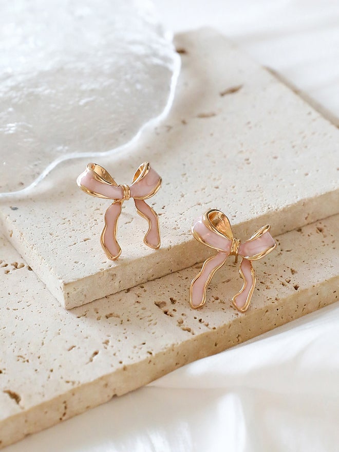 Take Two Bow Decor Earrings - Image 5