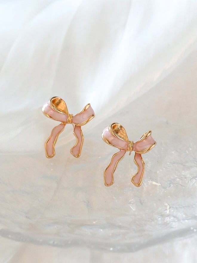 Take Two Bow Decor Earrings - Image 4