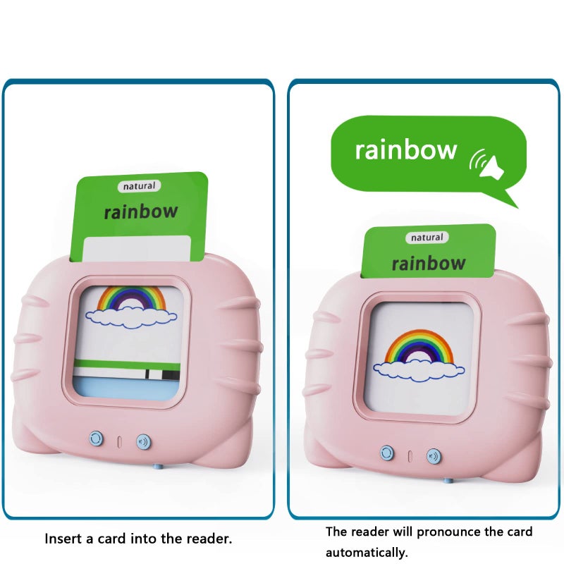 Lapare Audible Learning Toy with Music for Toddler Age 1 2 3 4 5 520 Sight Words Talking Flash Cards Toy for Girls to Learn Alphabet Number Color Shapes and More - Image 3