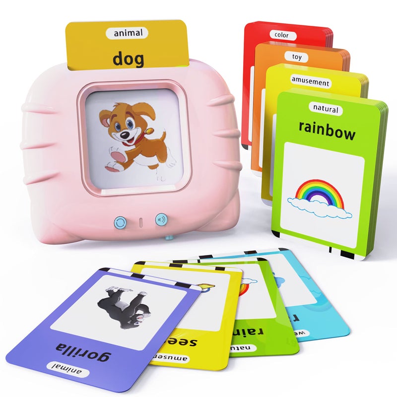Lapare Audible Learning Toy with Music for Toddler Age 1 2 3 4 5 520 Sight Words Talking Flash Cards Toy for Girls to Learn Alphabet Number Color Shapes and More - Image 2